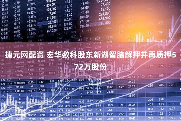 捷元网配资 宏华数科股东新湖智脑解押并再质押572万股份